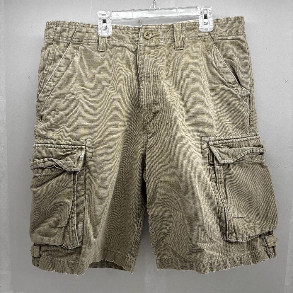 Urban Pipeline UP Mens Beige Cargo Classic‎ Length Shorts Size 34x12 READ